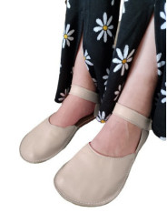 baletka extra flexibilné barefoot sandále cream