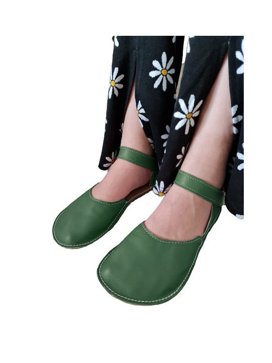 ballerina barefoot sandals extra flexible avocado