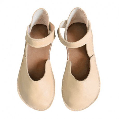 ballerina barefoot sandals extra flexible cream
