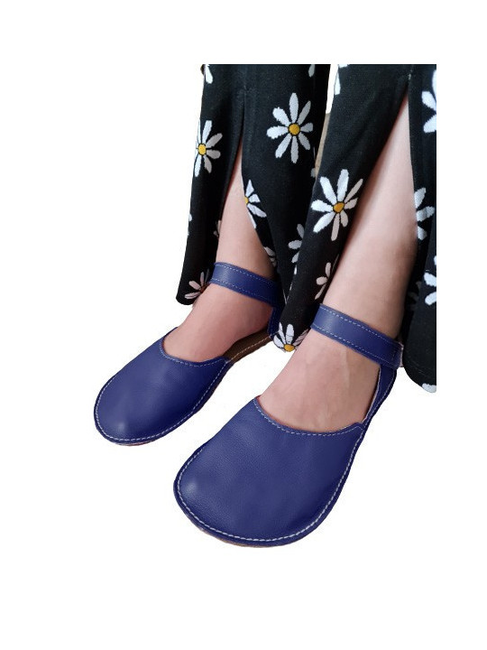 ballerina barefoot sandals extra flexible denim