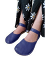 ballerina barefoot sandals extra flexible denim