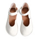 ballerina barefoot sandals flex bianco