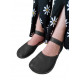 Ballerine barefoot sandales extra flexible nero