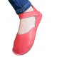 Ballerine barefoot sandales extra flexible rosso fueco
