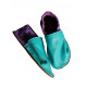 size 31 Leather shoes turquoise purple
