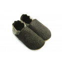 size 39 Merino felt slippers - dark grey