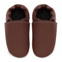 size 46 Soft leather slippers - bruciato