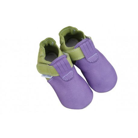 Organic Zippy slippers - pisello/karibik