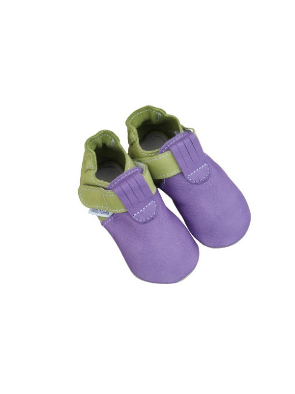 Organic Zippy slippers - pisello/karibik