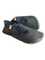 lace up slippers black leather