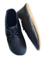 lace up slippers black leather