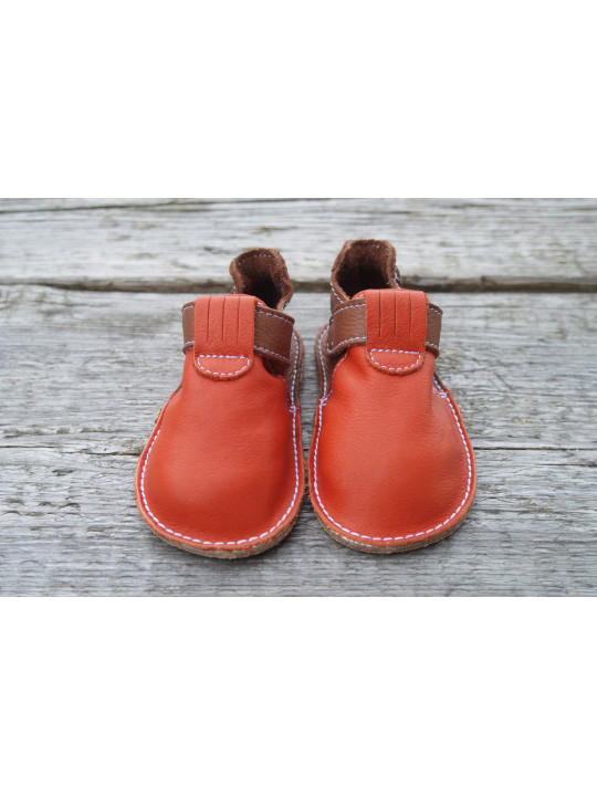 Zippy Organic two-tone brown and orange