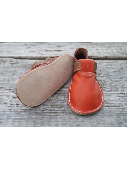 Zippy Organic two-tone brown and orange