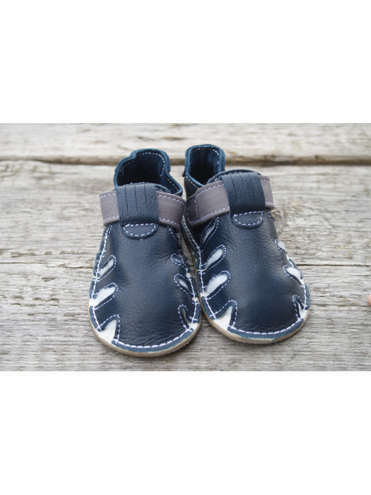 Zippy Organic two-tone blue and gray