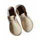 Lace up barefoot shoes beige