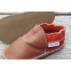 Organic leather shoes brown and orange