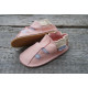 Organic leather shoes pink summer