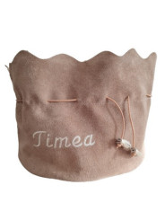 Pochette en cuir avec le prénom