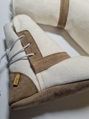 Bottines en peau lainée