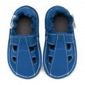 size 24 Summer leather shoes blue