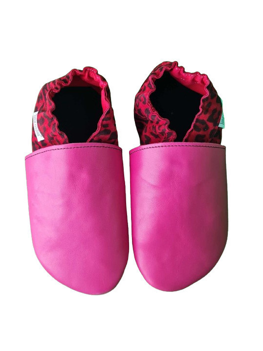 Taille 36 Chaussons léopard rose