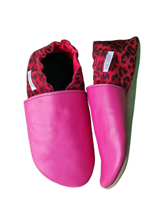Taille 36 Chaussons léopard rose