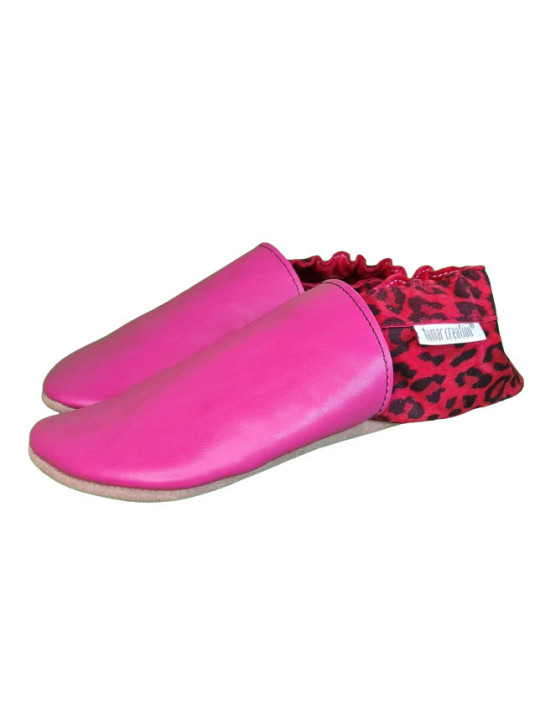 Taille 36 Chaussons léopard rose