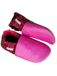 Taille 36 Chaussons léopard rose