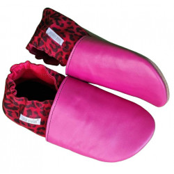 Ružové leopardie papuče