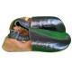 size 36 Soft leather slippers - black and brown