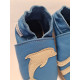 Size 28 Blue dolphin slippers beige