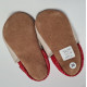 Size 20 Red and gray leather slippers