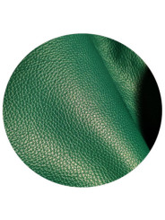 Chaussons été en cuir souple vert