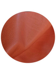 Chaussons été en cuir souple rouge CORAIL