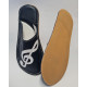 Slippers for musical day music with treble clef