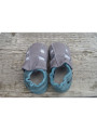 Taille 22 Chaussons cuir bio été gris