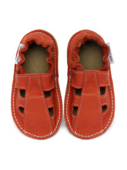Summer leather shoes - corallo