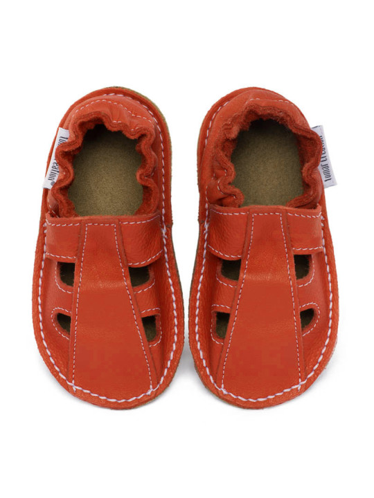 Summer leather shoes - corallo