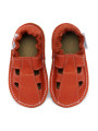 Summer leather shoes - corallo