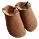 Babouche brown woolen slippers
