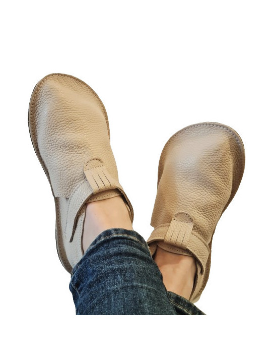 soft sole shoes - cream