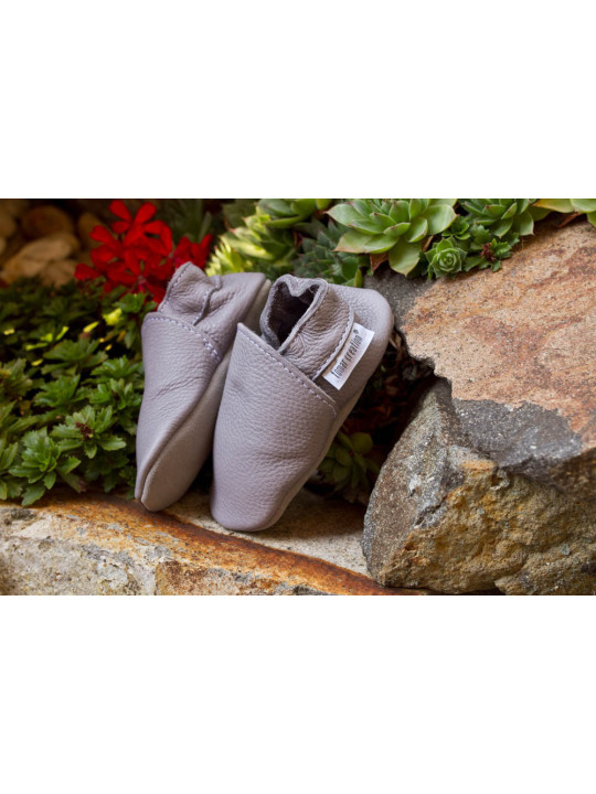 size 31 slippers bio leather gray