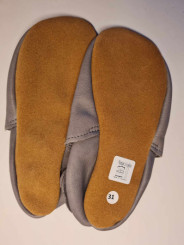 size 31 slippers bio leather gray