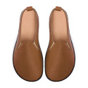 Handy barefoot hand made shoes - brown