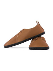 Laced Elegance barefoot hand made shoes - brown