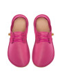Lace up barefoot shoes fuxia