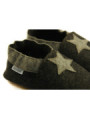 Chaussons laine mérinos gris anthracite
