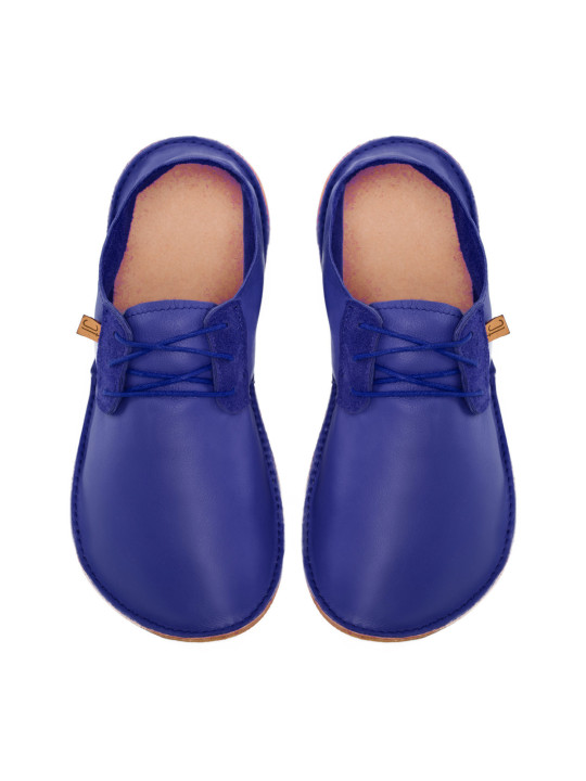 Lace up barefoot shoes denim