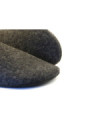 Chaussons laine mérinos gris anthracite