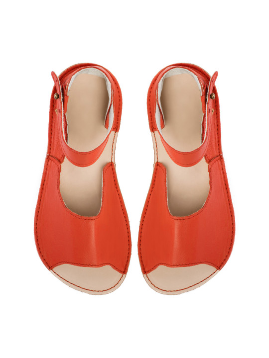 Sandales barefoot extra flexible corallo